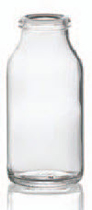 200 ml infuusflacon, helder, type 1 geblazen glas